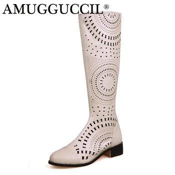 Plus Big Size 33-40 Apricot Khaki Leather Zip Fashion Sexy Knee High Spring Autumn Female Lady Women Summer Boots X1780 
Plus Big Size 33-40 Apricot Khaki Leather Zip Fashion Sexy Knee High Spring Autumn Female Lady Women Summer Boots X1780