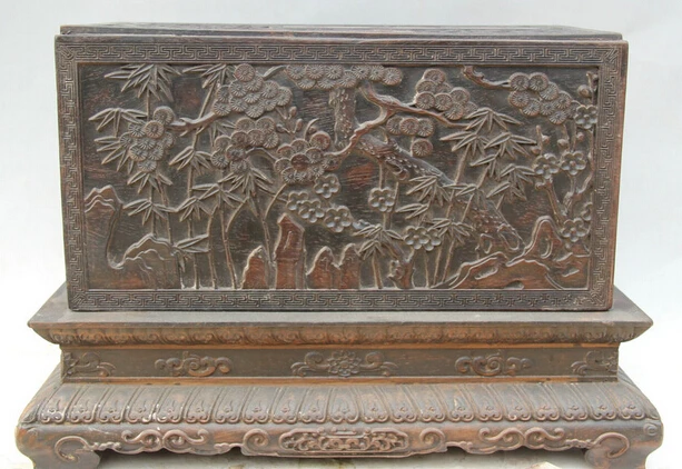 JP S0524 17" Chinese dynasty palace nobility Wood square plum blossom book casket box
JP S0524 17" Chinese dynasty palace nobility Wood square plum blossom book casket box