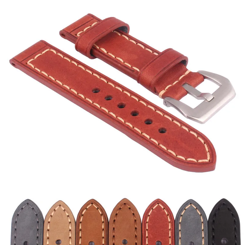 20mm 22mm 24mm 26mm Black Brown Handmade Genuine Real Leather watchband Watch Strap Wristwatch Bands Stainless Steel Buckle
20mm 22mm 24mm 26mm Black Brown Handmade Genuine Real Leather watchband Watch Strap Wristwatch Bands Stainless Steel Buckle