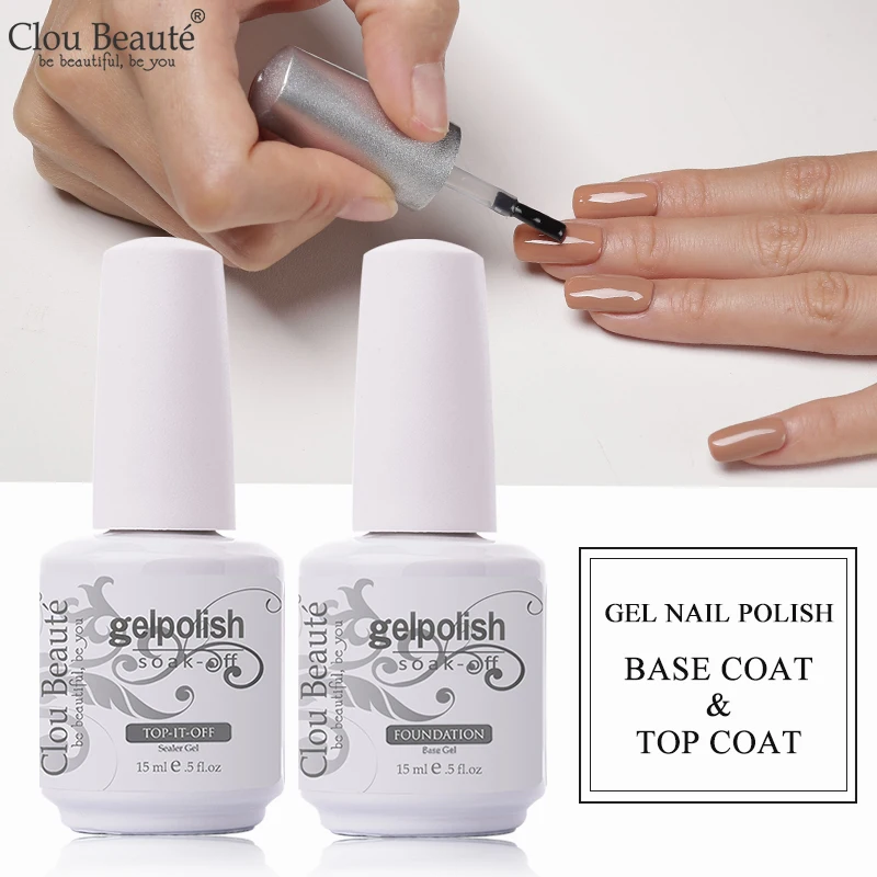 Clou Beaute Gel Nail Polish 15ml Base and Top Coat Gel Polish Nail Art Semi Permanent Varnish Soak Off Transparent Nail Primer
Clou Beaute Gel Nail Polish 15ml Base and Top Coat Gel Polish Nail Art Semi Permanent Varnish Soak Off Transparent Nail Primer