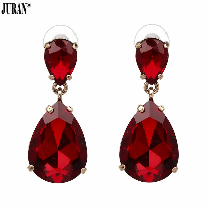 JURAN Classic Red Exquisite Crystal Dangle Earrings For Women 6 Colors Water Drop Earrings Statement Party Jewelry Brincos
JURAN Classic Red Exquisite Crystal Dangle Earrings For Women 6 Colors Water Drop Earrings Statement Party Jewelry Brincos