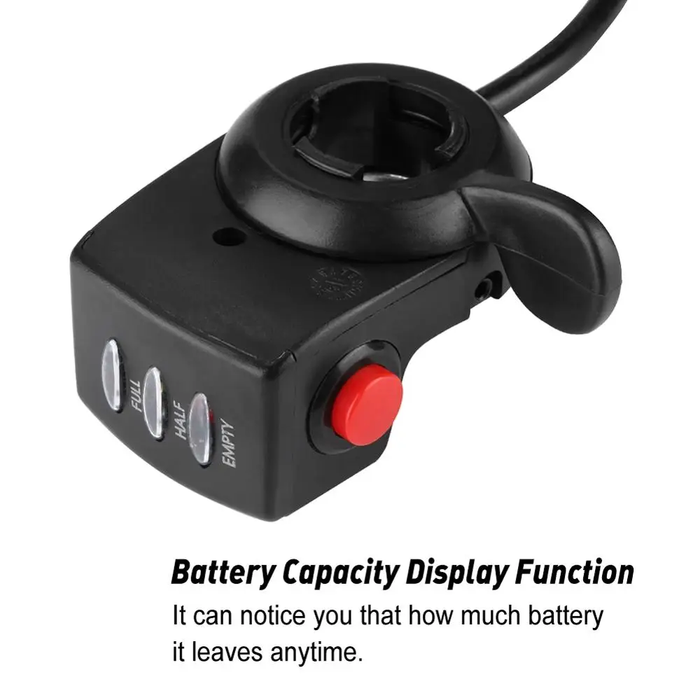 Speed Control Twist Thumb Throttle Assembly for lithium battery electric bike Radar Detectors 36V PVC ABS Car Accessories
Speed Control Twist Thumb Throttle Assembly for lithium battery electric bike Radar Detectors 36V PVC ABS Car Accessories