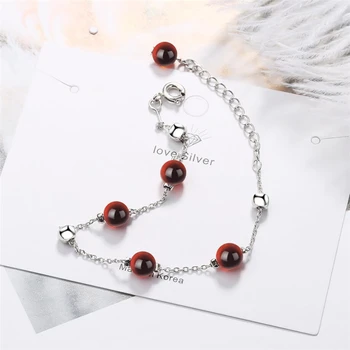 Sole Memory Natural Garnet Sweet Fresh Cool Cute Lucky 925 Sterling Silver Female Resizable Bracelets SBR176
Sole Memory Natural Garnet Sweet Fresh Cool Cute Lucky 925 Sterling Silver Female Resizable Bracelets SBR176