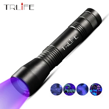TRLIFE LED UV Flashlight 395nm Ultra Violet Zoomable Lamp Mini Led UV Light Torch Invisible Ink Marker Use 18650 Battery
TRLIFE LED UV Flashlight 395nm Ultra Violet Zoomable Lamp Mini Led UV Light Torch Invisible Ink Marker Use 18650 Battery