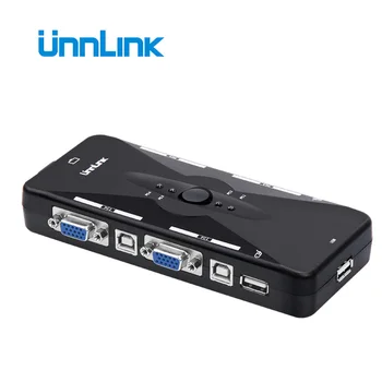 Unnlink 2/4X1 VGA KVM Switch Box Selector 2/4 Ports KVM USB 2.0 Sharing Print monitor mouse keyboard for 4 Computer Laptops PCs
Unnlink 2/4X1 VGA KVM Switch Box Selector 2/4 Ports KVM USB 2.0 Sharing Print monitor mouse keyboard for 4 Computer Laptops PCs