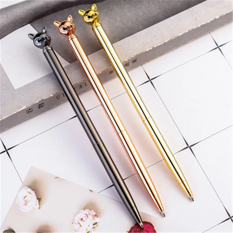 Personality Fox Head Metal Multicolor Ballpoint Pen School Gift 1mm Black Refill Styling Pen Promotional Gift Advertising Pen No
Personality Fox Head Metal Multicolor Ballpoint Pen School Gift 1mm Black Refill Styling Pen Promotional Gift Advertising Pen No