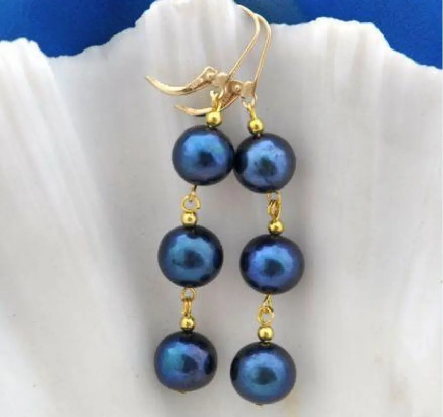 Free Shipping >>>>CHARMING A PAIR AUSTRALIAN SOUTH SEA BLACK PEARL EARRING 14K YELLOW GOLD MARKED
Free Shipping >>>>CHARMING A PAIR AUSTRALIAN SOUTH SEA BLACK PEARL EARRING 14K YELLOW GOLD MARKED
