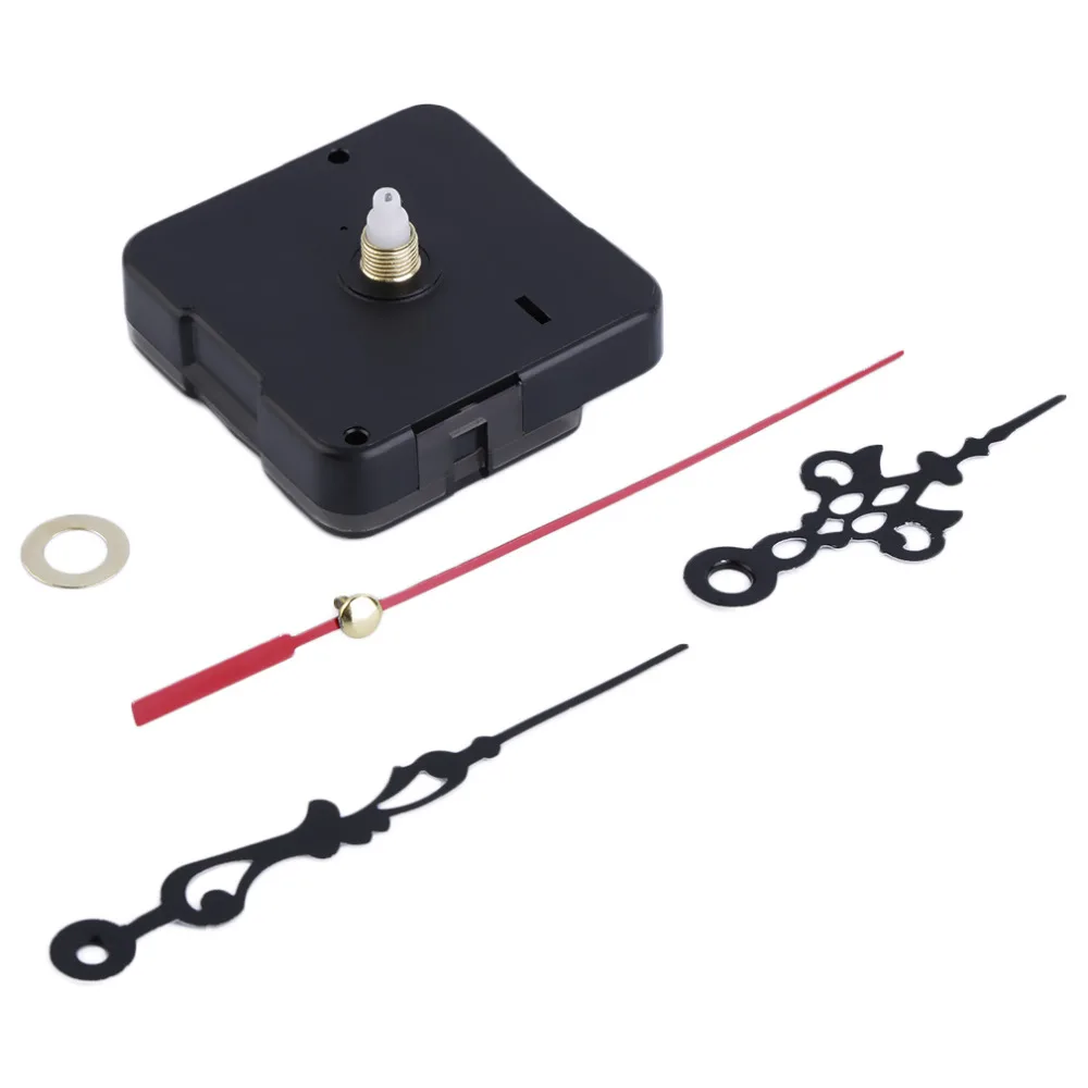 

1 pc mute mechanism Quartz Clock Movement Kit Spindle Mechanism shaft 12mm with hands Wholesale and Retail Stock Offer with Box
