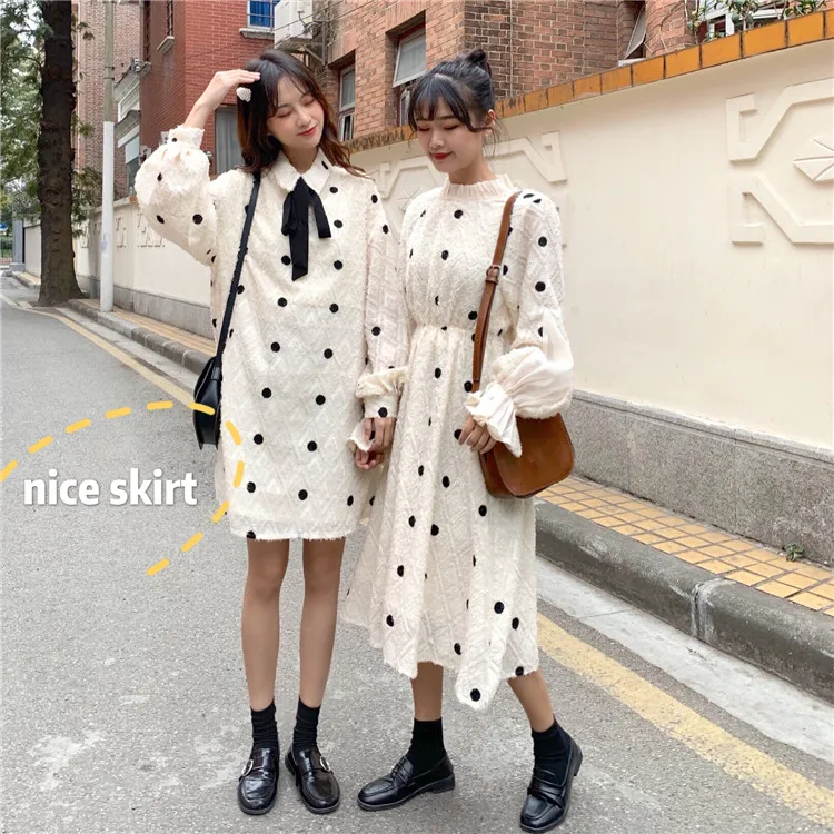 Vintage Dress 2019 New Fashion Long Sleeve Ruffle Korean Style Fashion Loose Polka Dot Party Long Dresses Vestidos Robe Femme
Vintage Dress 2019 New Fashion Long Sleeve Ruffle Korean Style Fashion Loose Polka Dot Party Long Dresses Vestidos Robe Femme