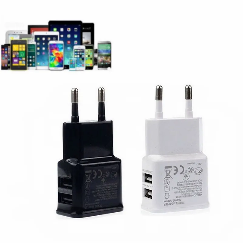 5V 2A EU Plug 2 USB Adapter Mobile Phone Wall Charger Device Micro Data Charging for Samsung
5V 2A EU Plug 2 USB Adapter Mobile Phone Wall Charger Device Micro Data Charging for Samsung