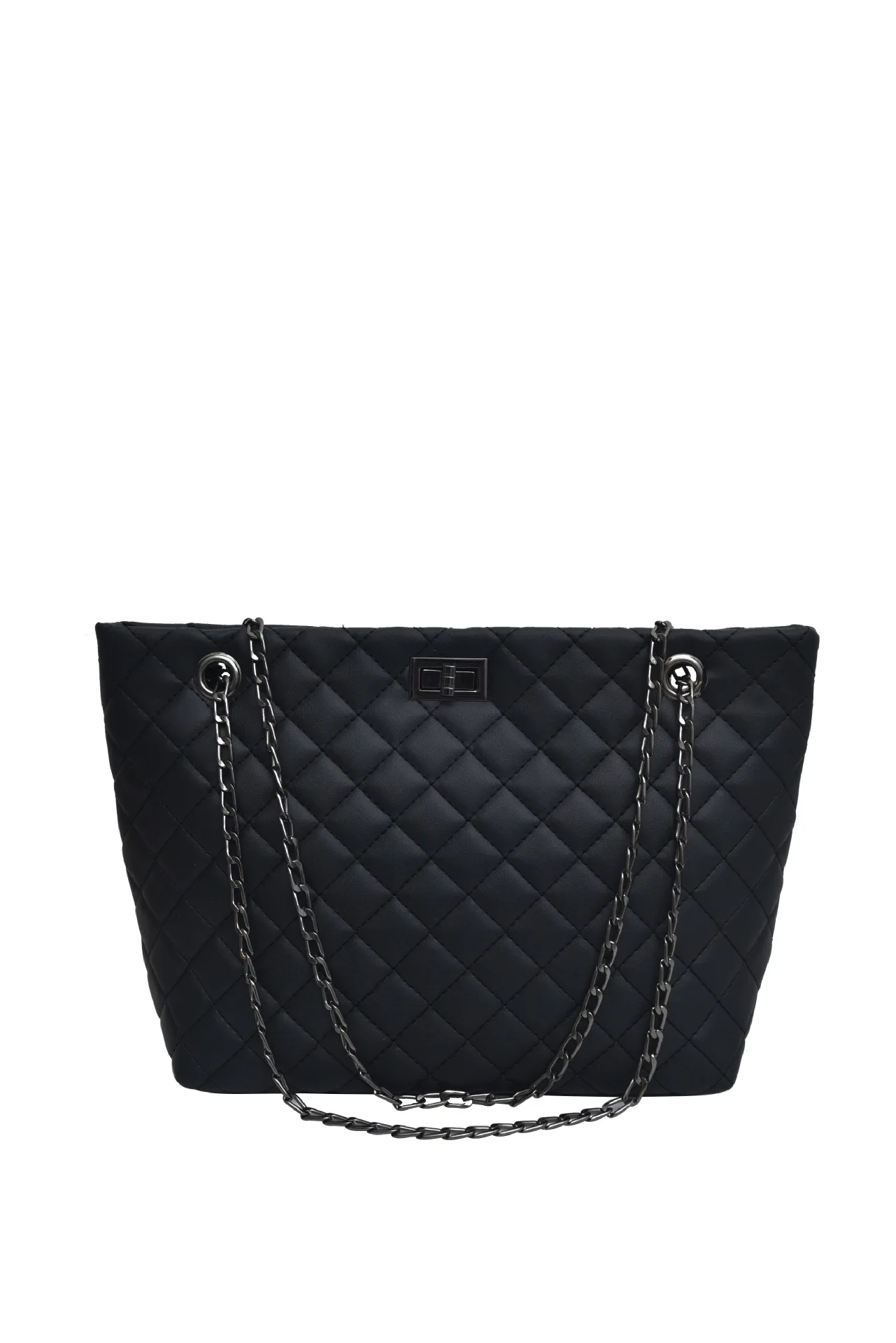Shoulder bag Lingge female bag lock buckle bag female 2019 summer new chain bag big bag large capacity
Shoulder bag Lingge female bag lock buckle bag female 2019 summer new chain bag big bag large capacity