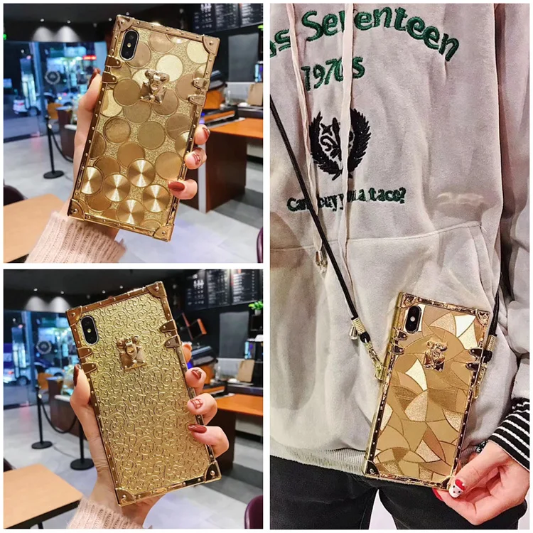 Fashion Luxury Square Gold Glitter Soft phone Case for iphone X XR XS MAX 6 S 7 8 plus Diamond Shining Protective Back Cover
Fashion Luxury Square Gold Glitter Soft phone Case for iphone X XR XS MAX 6 S 7 8 plus Diamond Shining Protective Back Cover