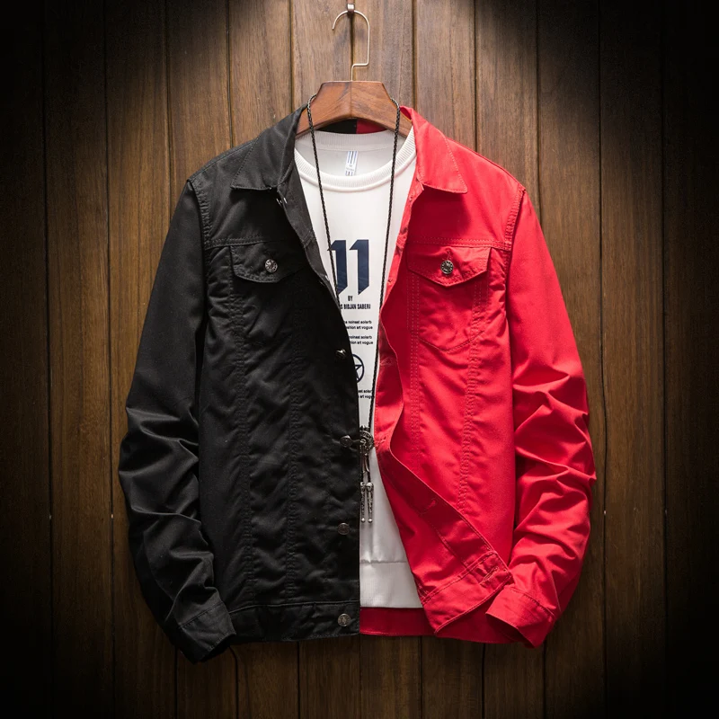 Men's denim jacket Casual Slim cowboy jackets For Men White Red Homme Letters Embroided Streetwear Denims Coat Man Jean Jacket
Men's denim jacket Casual Slim cowboy jackets For Men White Red Homme Letters Embroided Streetwear Denims Coat Man Jean Jacket