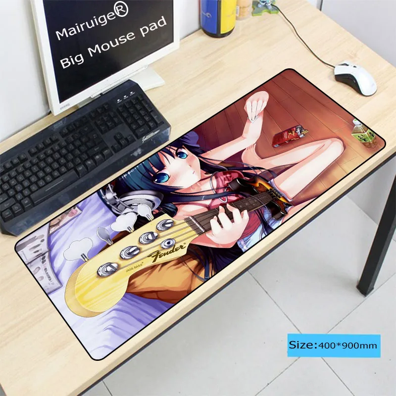 Mairuige Anime Girl Guitar Hair Large Lock Edge Gaming Mousepad Comfort Computer Desk Mouse pad for Optical Laster Pads 90X40CM
Mairuige Anime Girl Guitar Hair Large Lock Edge Gaming Mousepad Comfort Computer Desk Mouse pad for Optical Laster Pads 90X40CM