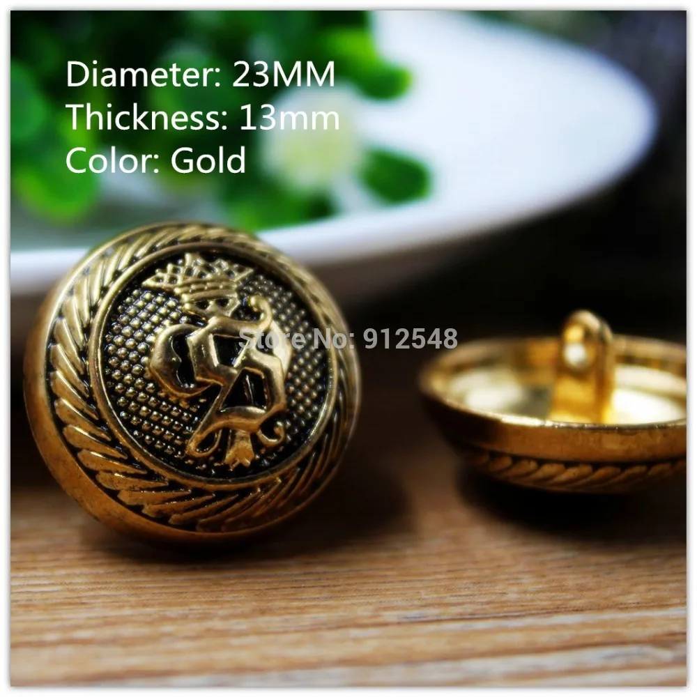 15418177,10pcs,23mm Classic fashion Gold badge metal buttons,DIY handmade materials, Clothing accessories
15418177,10pcs,23mm Classic fashion Gold badge metal buttons,DIY handmade materials, Clothing accessories