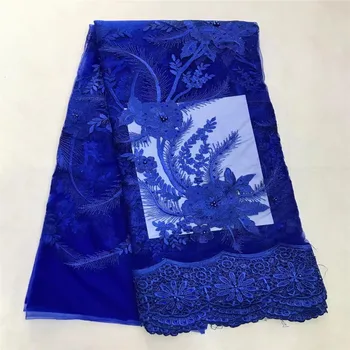 High quality african cord lace/french lace fabric/latest nigerian laces with stones and beads for dress in royal blue B13-1
High quality african cord lace/french lace fabric/latest nigerian laces with stones and beads for dress in royal blue B13-1