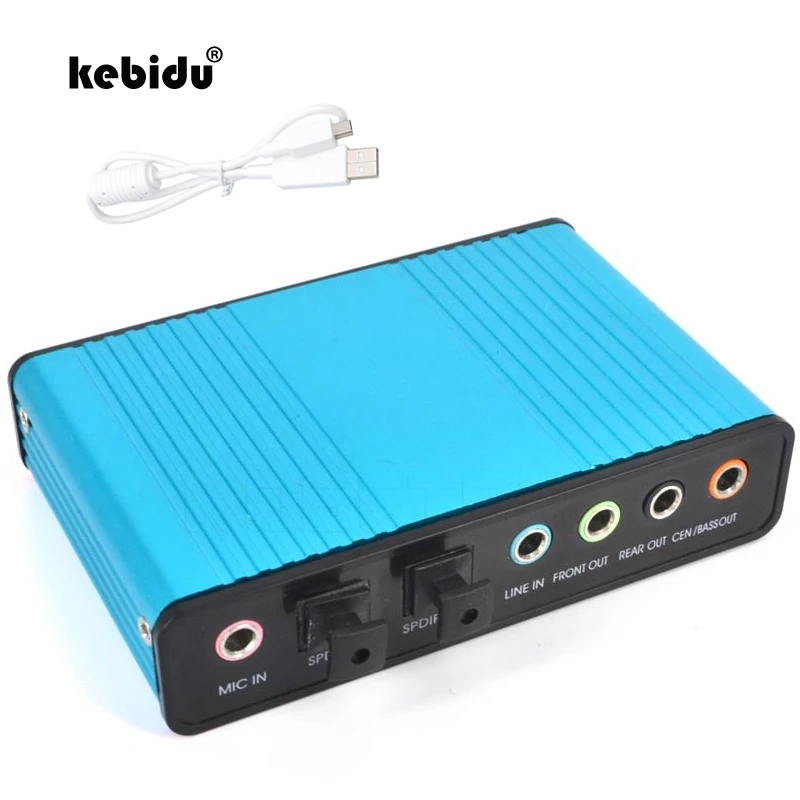 kebidu Professional External USB Sound Card Channel 5.1 Optical Audio Card Adapter for Computer Laptop new arrival
kebidu Professional External USB Sound Card Channel 5.1 Optical Audio Card Adapter for Computer Laptop new arrival