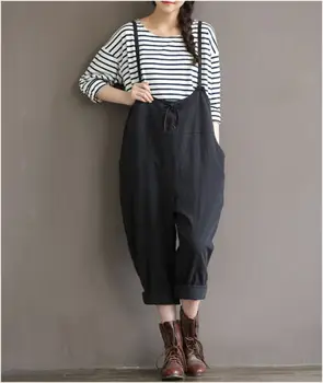 Plus Size Women Oversize Sleeveless Dungaree Jumpsuits Long Harem Trousers Stylish Womens Long Loose Pants Preppy Style Overalls
Plus Size Women Oversize Sleeveless Dungaree Jumpsuits Long Harem Trousers Stylish Womens Long Loose Pants Preppy Style Overalls