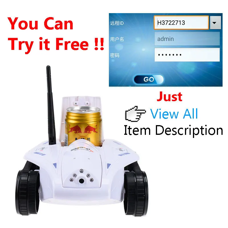 HappyCow 777-325 FPV iSpy Rc Mini Tank with 720P RC Car WiFi Real-time Transmission Camera Support IOS Phone or Android Toys
HappyCow 777-325 FPV iSpy Rc Mini Tank with 720P RC Car WiFi Real-time Transmission Camera Support IOS Phone or Android Toys