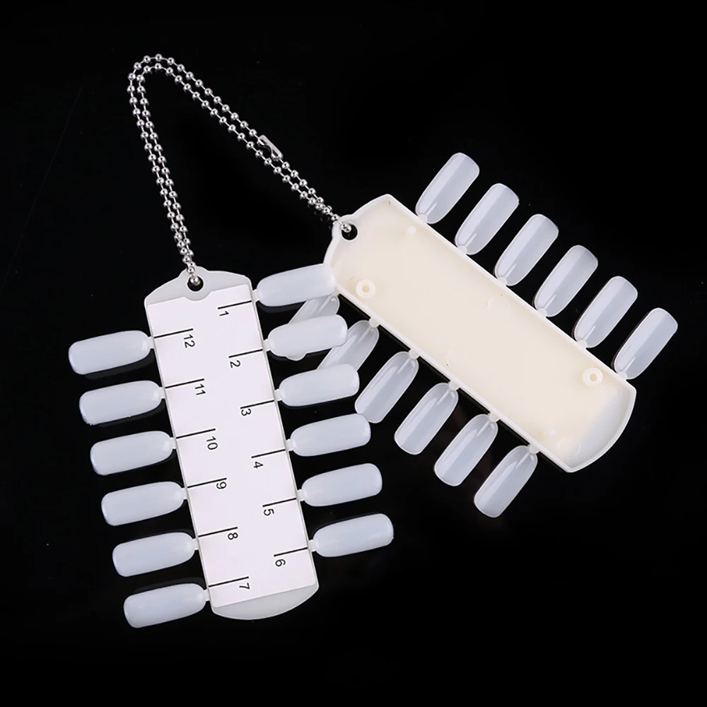 New 24pcs False Nail Tips Natural Color Card Nail Art Display Rack Artificial Fake Nails Art Acrylic Manicure Practice Tools
New 24pcs False Nail Tips Natural Color Card Nail Art Display Rack Artificial Fake Nails Art Acrylic Manicure Practice Tools