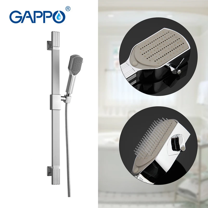 GAPPO Shower Fuacet Wall Mount Hand Shower Set Stainless Steel Slide Bar Square Head Holder Bathroom Up and Down Adjust Height
GAPPO Shower Fuacet Wall Mount Hand Shower Set Stainless Steel Slide Bar Square Head Holder Bathroom Up and Down Adjust Height