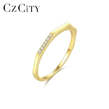 CZCITY Trendy 14K Gold Wedding Rings for Women with Tiny Zircon Thin Round Male Female Rings Yellow Gold Jewelry Carving Au585
CZCITY Trendy 14K Gold Wedding Rings for Women with Tiny Zircon Thin Round Male Female Rings Yellow Gold Jewelry Carving Au585