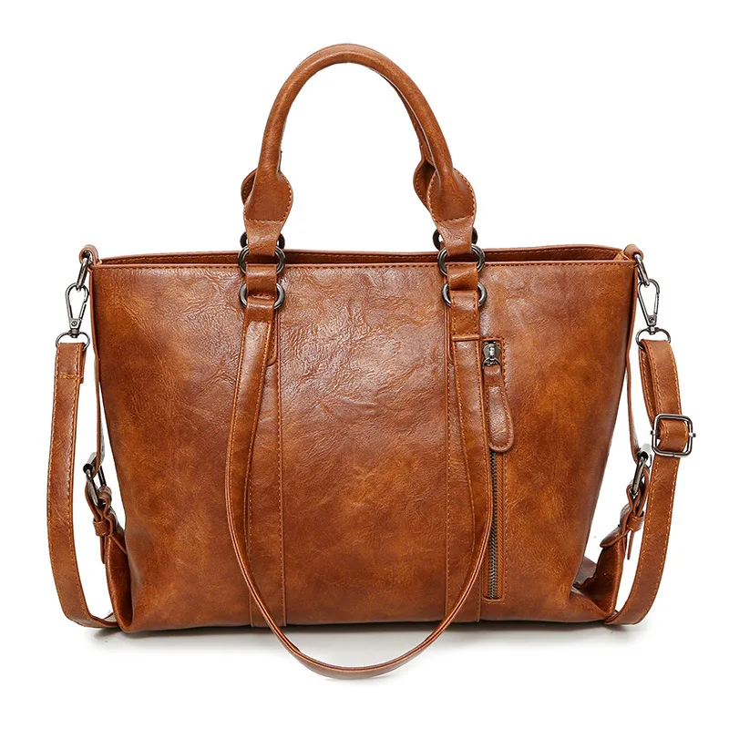 SGARR Large Capacity Soft PU Leather Women Tote Handbags High Quality Vintage Shoulder Bag Designer Casual Female Messenger Bags 
SGARR Large Capacity Soft PU Leather Women Tote Handbags High Quality Vintage Shoulder Bag Designer Casual Female Messenger Bags