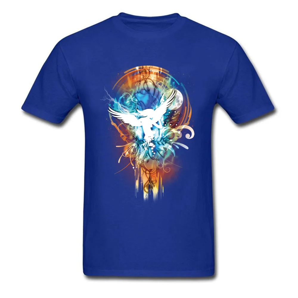 Angels Men New Arrival Design Tees O-Neck Mother Day 100% Cotton Fabric T Shirt Casual Short Sleeve Tee Shirts Angels blue