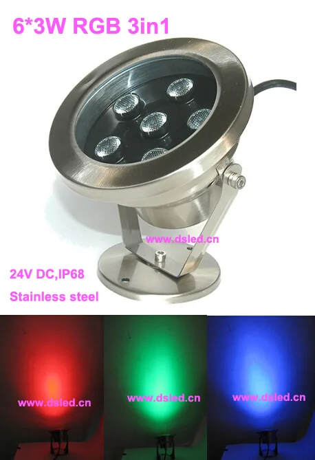 IP68,full color,DMX compitable,high power 18W RGB LED pool light,LED fountain light,24V DC, DS-10-12-18W-RGB,6X3W RGB 3in1
IP68,full color,DMX compitable,high power 18W RGB LED pool light,LED fountain light,24V DC, DS-10-12-18W-RGB,6X3W RGB 3in1
