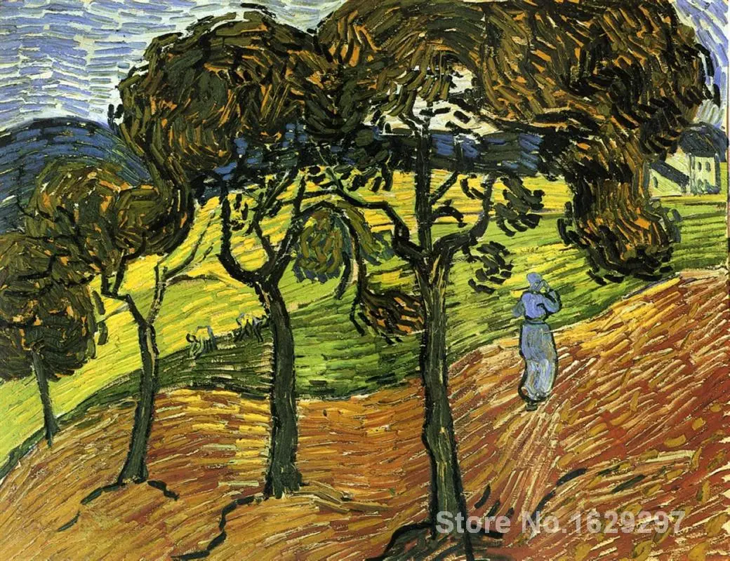 Christmas Gift art on Canvas Landscape with Trees and Figures by Vincent Van Gogh Painting High Quality Handmade
Christmas Gift art on Canvas Landscape with Trees and Figures by Vincent Van Gogh Painting High Quality Handmade