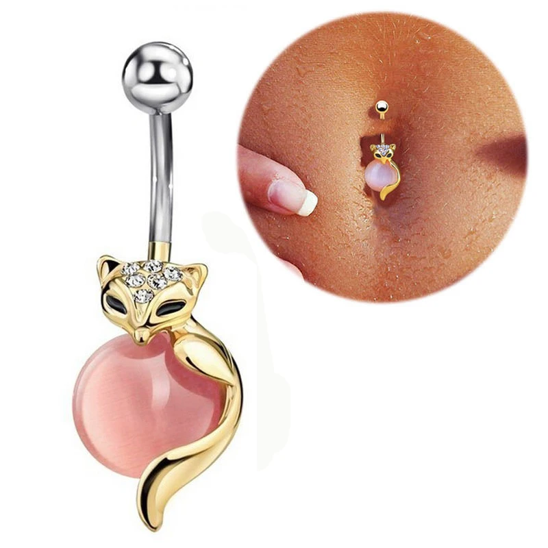 Fashion Fox Navel Piercing Gold Animal Belly Button Rings Silver Plated Belly Piercing Body Jewelry for Women Accessories
Fashion Fox Navel Piercing Gold Animal Belly Button Rings Silver Plated Belly Piercing Body Jewelry for Women Accessories