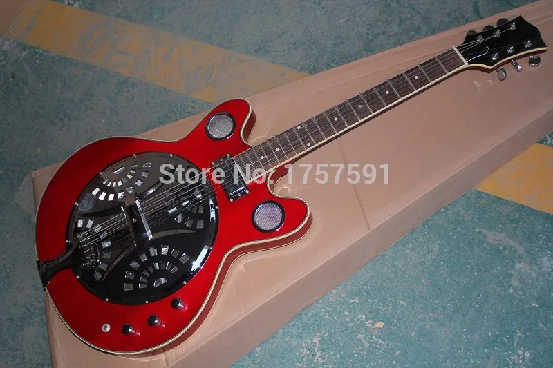 Free Shipping Wholesale Newest Dobro Resonator Electric Guitar In Red High Quality
Free Shipping Wholesale Newest Dobro Resonator Electric Guitar In Red High Quality