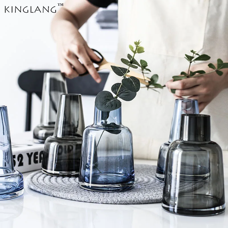 KINGLANG KINGLANG Nordic Minimalist Lighthouse Type Glass Vase Flower Arrangement Table Top Hydroponic Vase Gray Table
KINGLANG KINGLANG Nordic Minimalist Lighthouse Type Glass Vase Flower Arrangement Table Top Hydroponic Vase Gray Table