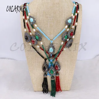 Wholesale Fashion crystal beaded necklace handmade jewelry necklace rhinestone necklace gift for lady 3948
Wholesale Fashion crystal beaded necklace handmade jewelry necklace rhinestone necklace gift for lady 3948