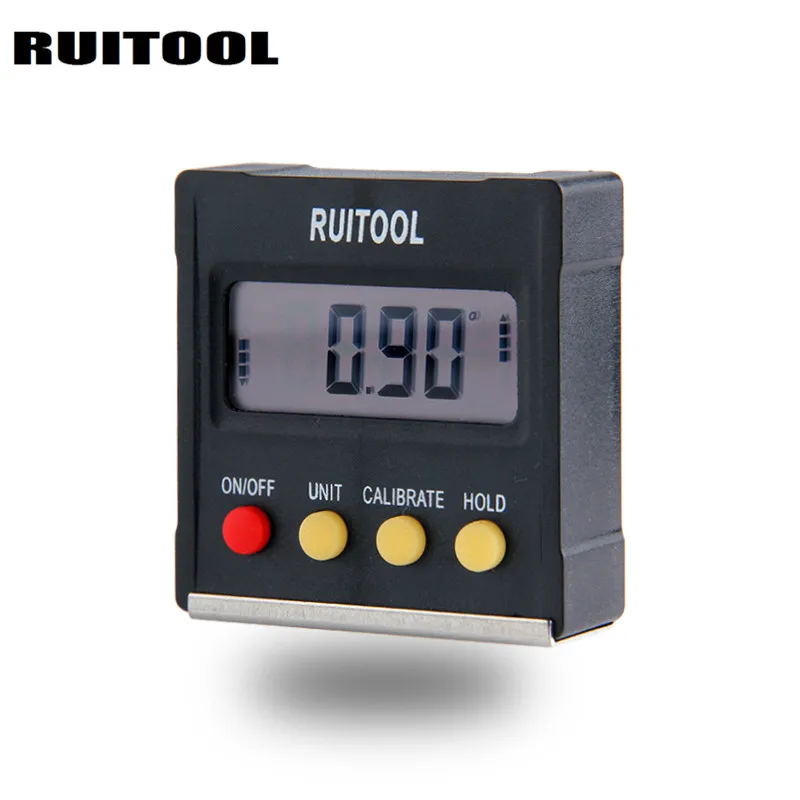 RUITOOL 360 Degree Mini Digital Protractor Inclinometer Electronic Level Box Magnetic Base Measuring Tools
RUITOOL 360 Degree Mini Digital Protractor Inclinometer Electronic Level Box Magnetic Base Measuring Tools