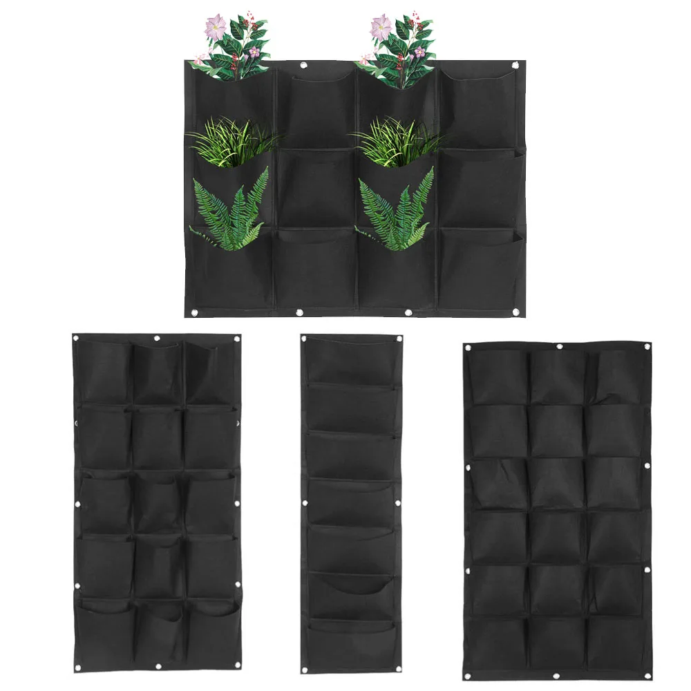 7/12/15/18 Pockets Jardin Vegetable Plant Wall Hanging Garden Black Felt Fabric Nursery Bags Plant Grow Bags Grow Bag Pots Garde
7/12/15/18 Pockets Jardin Vegetable Plant Wall Hanging Garden Black Felt Fabric Nursery Bags Plant Grow Bags Grow Bag Pots Garde