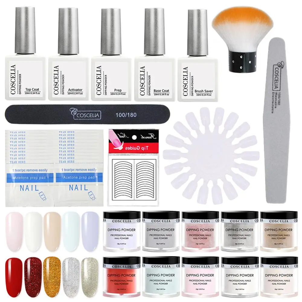 COSCELIA Dipping Powder Set For Nail Art Nail Glitter Nail Powder Dip Powder Set Glitter Tools For Nail Art All For Manicure
COSCELIA Dipping Powder Set For Nail Art Nail Glitter Nail Powder Dip Powder Set Glitter Tools For Nail Art All For Manicure