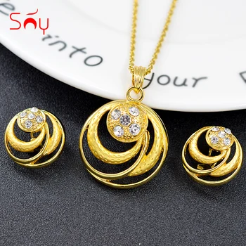 Sunny Jewelry Hot Selling Jewelry Findings Round Jewelry Set For Women Earrings Necklace Pendant Dubai Jewelry For Wedding Gift
Sunny Jewelry Hot Selling Jewelry Findings Round Jewelry Set For Women Earrings Necklace Pendant Dubai Jewelry For Wedding Gift