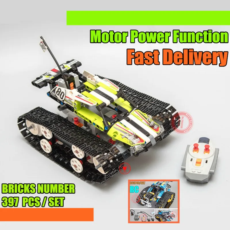 Technic RC tracked racer car Electric Motor Power Function fit legoings technic 42065 city Building Block bricks Model kid gift
Technic RC tracked racer car Electric Motor Power Function fit legoings technic 42065 city Building Block bricks Model kid gift