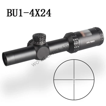 1-4x24 AR Optics Drop Zone-223 Reticle Tactical Riflescope With Target Turrets Hunting Scopes For Sniper Rifle