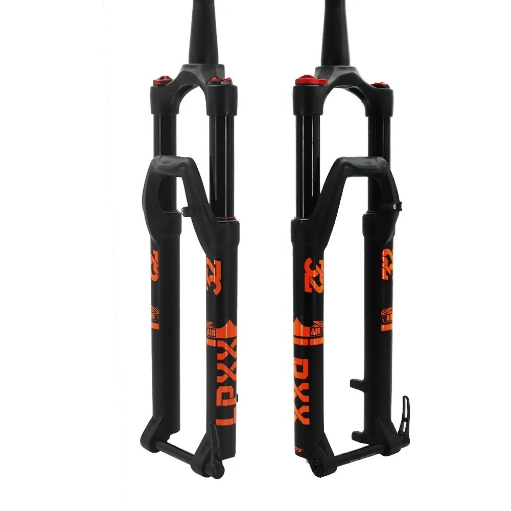 Bicycle MTB Fork 27.5 29Inch Suspension Fork Lock Straight Tapered Thru Axle QR Quick Release Rebound Adjustment Black
Bicycle MTB Fork 27.5 29Inch Suspension Fork Lock Straight Tapered Thru Axle QR Quick Release Rebound Adjustment Black