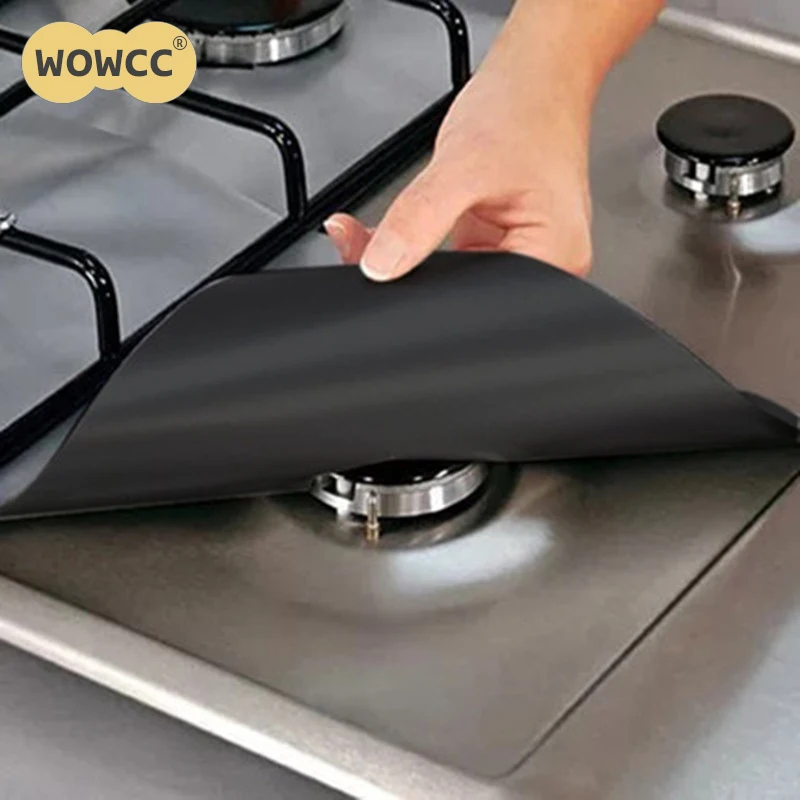 WOWCC 1PC Black Reusable Foil Gas Hob Range Stovetop Burner Protector Liner Cover For Cleaning Kitchen Tools
WOWCC 1PC Black Reusable Foil Gas Hob Range Stovetop Burner Protector Liner Cover For Cleaning Kitchen Tools