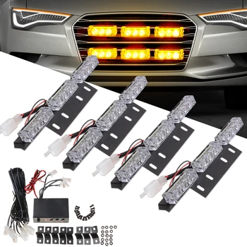 12V 36 LED Flash Amber Car Dash Deck Emergency Light 4 Bars Warning Strobe Lamp 4 Bar Warning Strobe Lamp 2 Bolts Packs etc
12V 36 LED Flash Amber Car Dash Deck Emergency Light 4 Bars Warning Strobe Lamp 4 Bar Warning Strobe Lamp 2 Bolts Packs etc