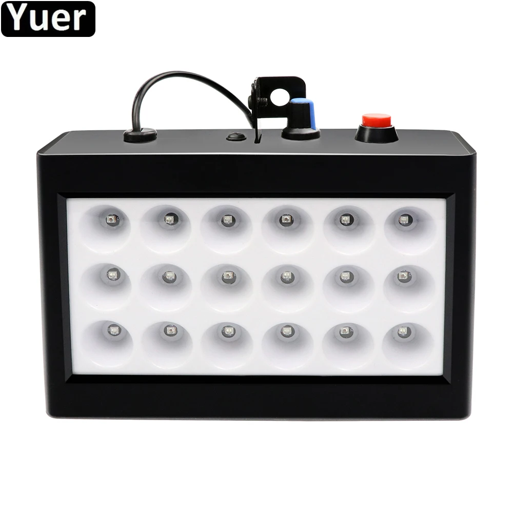 New Strobe Light 18Pcs RGB LEDs Stroboscope Music KTV Household Effect Lights Wedding DJ Disco Party Stage Strobe Lighting
New Strobe Light 18Pcs RGB LEDs Stroboscope Music KTV Household Effect Lights Wedding DJ Disco Party Stage Strobe Lighting