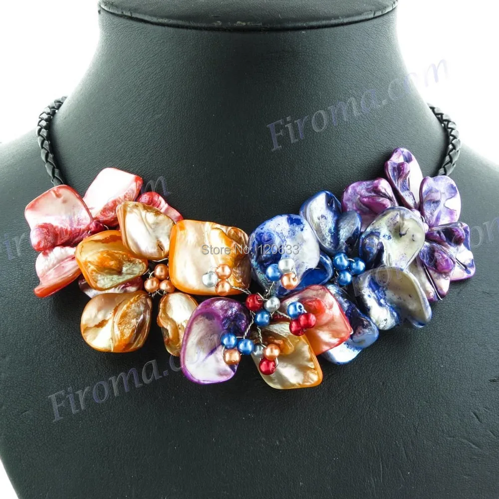 RED BLUE ORANGE PURPLE FLOWER MOTHER OF PEARL SHELL necklace wholesale women's jewelry
RED BLUE ORANGE PURPLE FLOWER MOTHER OF PEARL SHELL necklace wholesale women's jewelry