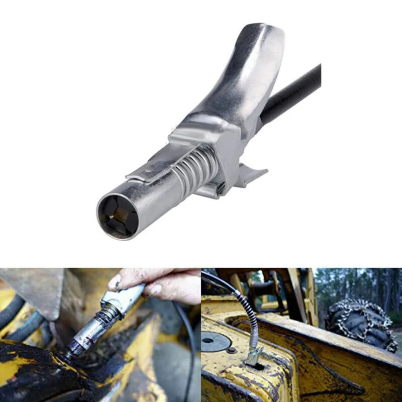 1PC Universal Grease Gun Coupler Double Handles Locking Clamp High Pressure Oil Gun Nozzle Grease Coupler
1PC Universal Grease Gun Coupler Double Handles Locking Clamp High Pressure Oil Gun Nozzle Grease Coupler