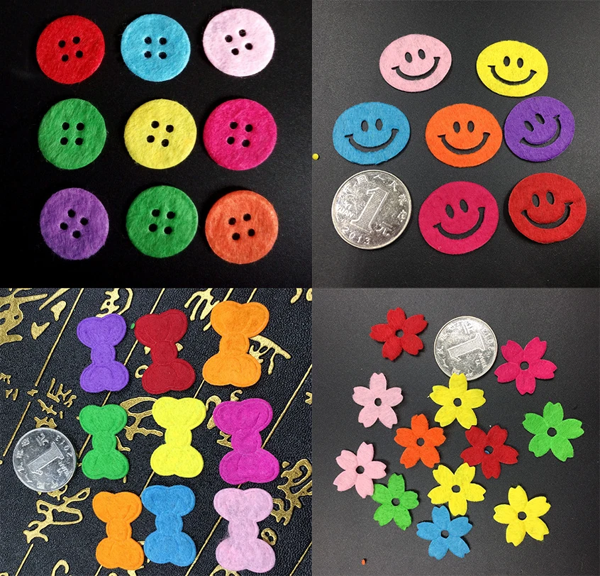 Diy 100pcs Random mixed Padded Felt Spring Flower Butterfly bow smile Appliques Craft DIY Wedding decoration
Diy 100pcs Random mixed Padded Felt Spring Flower Butterfly bow smile Appliques Craft DIY Wedding decoration