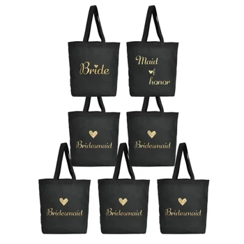 personalize black wedding day bride bridesmaid canvas Tote Bags bridal shower thank you hen weekend party company gift bags
personalize black wedding day bride bridesmaid canvas Tote Bags bridal shower thank you hen weekend party company gift bags