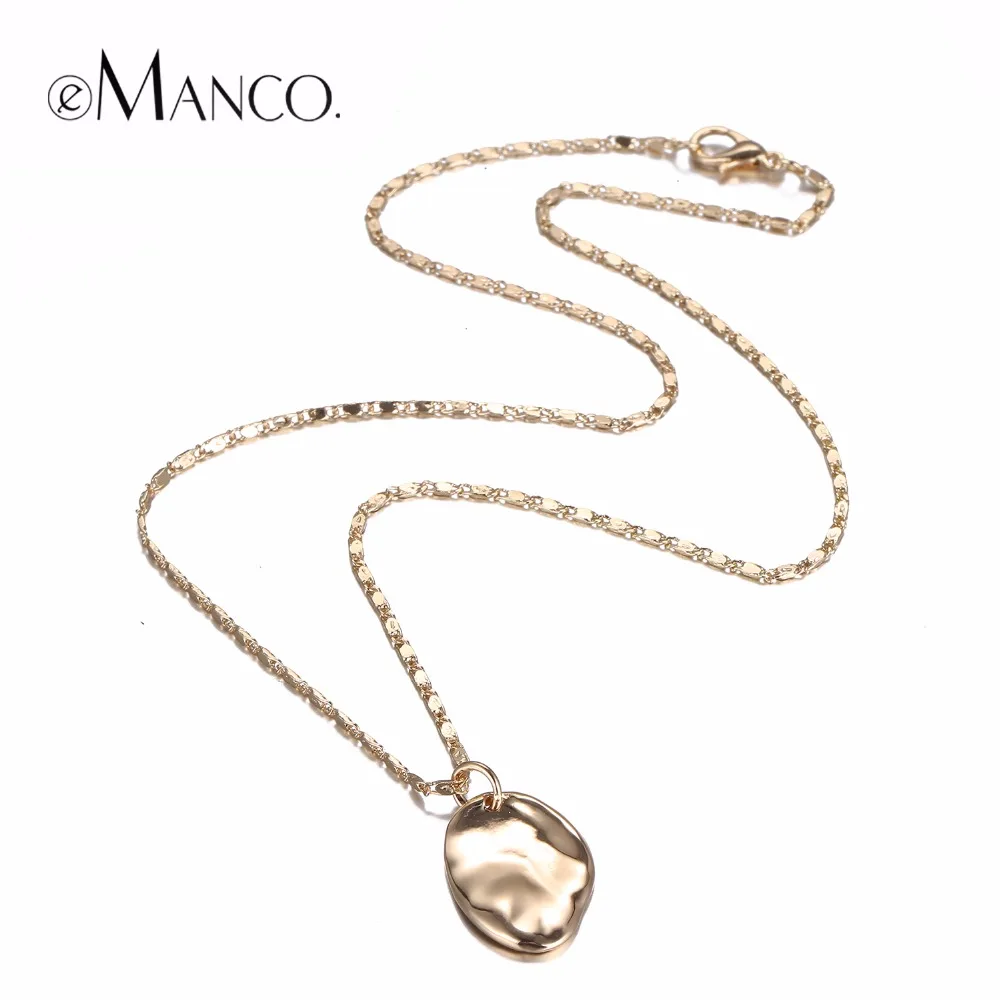 eManco Chic Charming Zinc Alloy Long Necklace Fashion Minimalist Geometric Pendant Necklace for Women Copper Brand Jewelry
eManco Chic Charming Zinc Alloy Long Necklace Fashion Minimalist Geometric Pendant Necklace for Women Copper Brand Jewelry