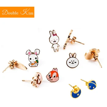 5 styles Cartoon Girl Earrings Sweet Cute Romantic Titanium Stainless Steel Material Fashion Women Jewelry Birthday Gift
5 styles Cartoon Girl Earrings Sweet Cute Romantic Titanium Stainless Steel Material Fashion Women Jewelry Birthday Gift